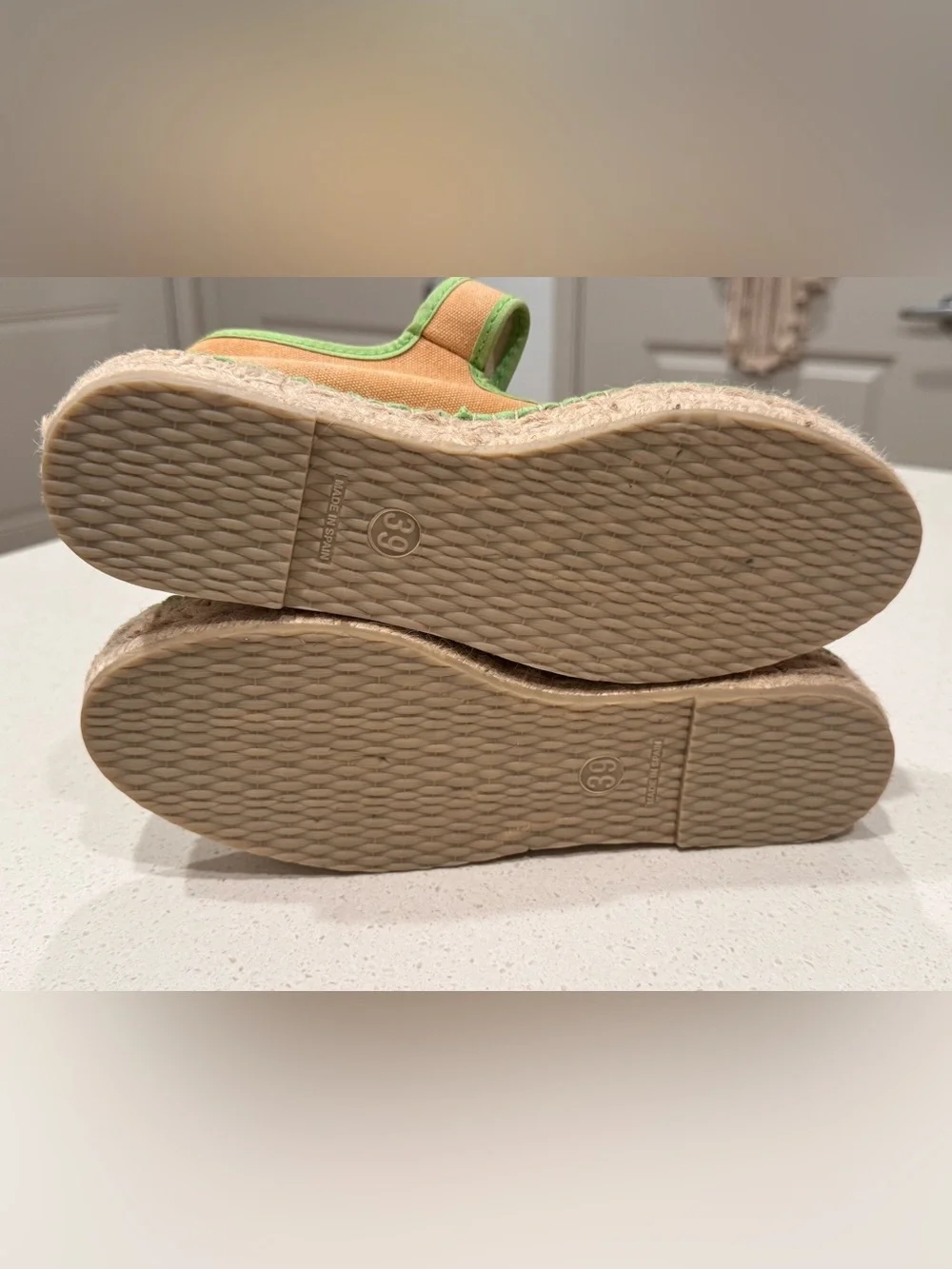 ⁠Free People Surfside 2.0 Mary Jane Espadrilles Salted Lime EU 39⁠ | NWOT